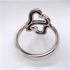 James Avery Heart to Heart Sterling Silver Ring